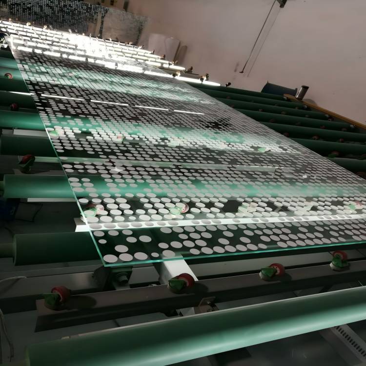 Silk Screen Painted Glass